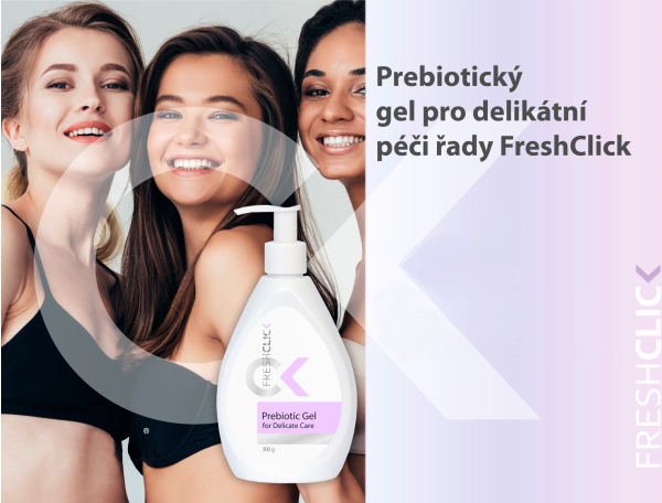 153 FreshClick jemný prebiotický gel pro intimní hygienu